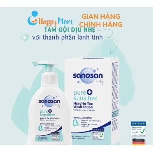 Sữa tắm dịu nhẹ cho da chàm thể tạng và nhạy cảm Sanosan 200ml